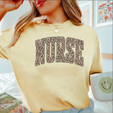 Retro Leopard Nurse Shirt - T-Shirt for nurses