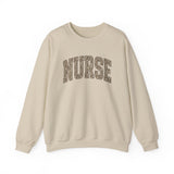 Retro Leopard Nurse Sweatshirt - Nurse Sweatshirt