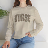 Retro Leopard Nurse Sweatshirt - Nurse Sweatshirt