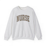 Retro Leopard Nurse Sweatshirt - Nurse Sweatshirt