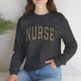 Retro Leopard Nurse Sweatshirt - Nurse Sweatshirt