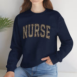 Retro Leopard Nurse Sweatshirt - Nurse Sweatshirt