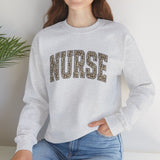Retro Leopard Nurse Sweatshirt - Nurse Sweatshirt