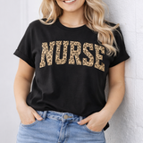 Retro Leopard Nurse Shirt - T-Shirt for nurses