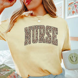 Retro Leopard Nurse Shirt - T-Shirt for nurses