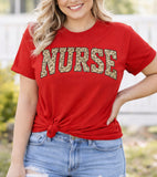 Retro Leopard Nurse Shirt - T-Shirt for nurses