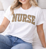 Retro Leopard Nurse Shirt - T-Shirt for nurses