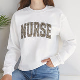 Retro Leopard Nurse Sweatshirt - Nurse Sweatshirt