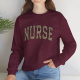 Retro Leopard Nurse Sweatshirt - Nurse Sweatshirt